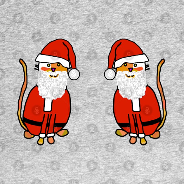 Santa Cat Christmas Duo by ellenhenryart